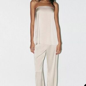 Zara Strapless Satin Top